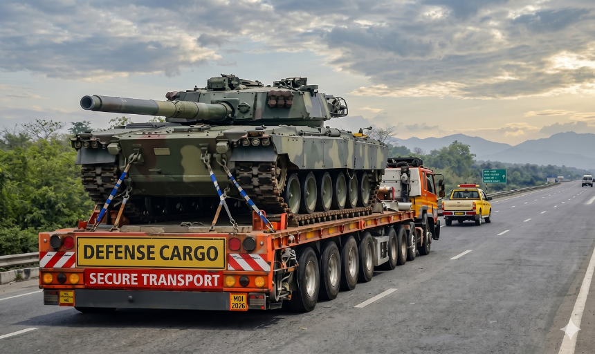 Cargo: Defense Cargo (High Value and Motion Sensitive)