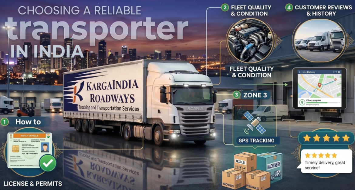 How to choose a good and reliable transporter in India?